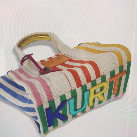 Kurt Geiger London Southbank Large Shopper Stripe Tote bag - Picture 4 of 9